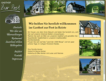 Tablet Screenshot of gasthof-kenter.de